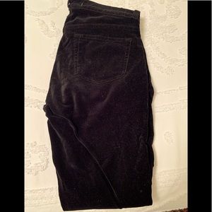 J. Brand black velvet pants